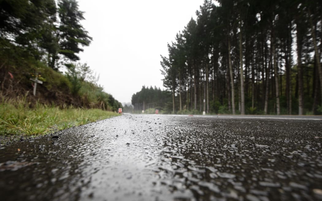 The stretch of road on the Twin Coast Highway where Jerrim Toms was shot.