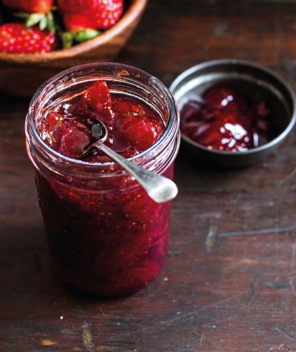 Strawberry, vanilla and mint jam by Kirsten Day