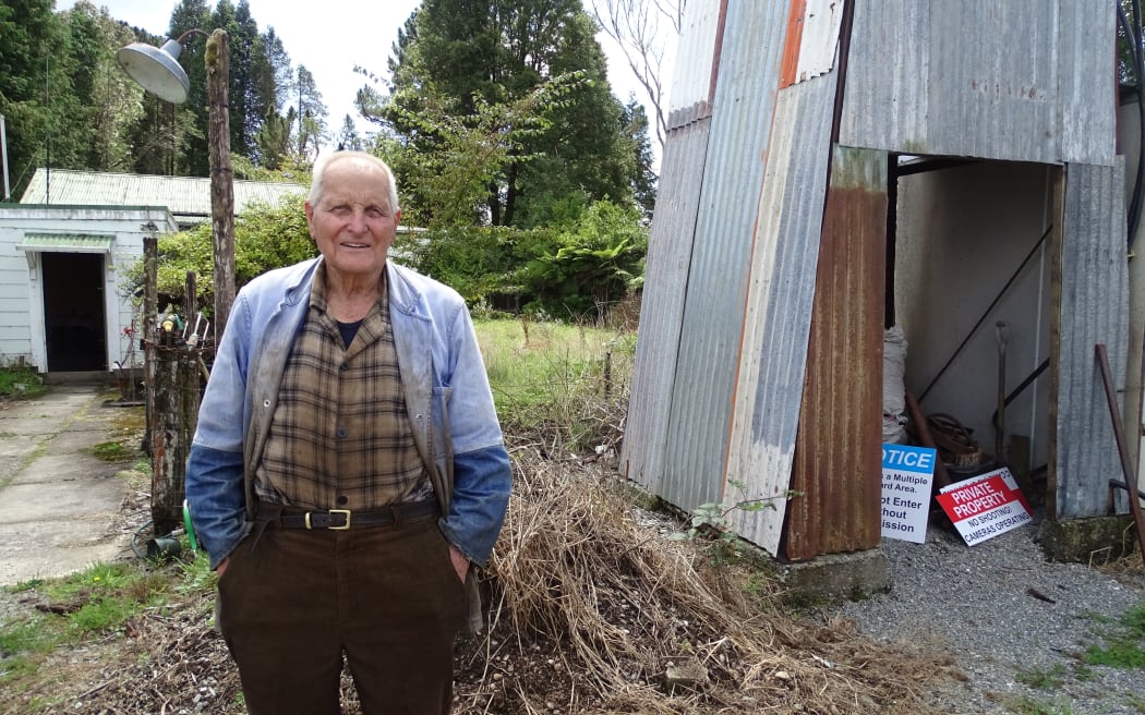 Tony Barrett at his Candlelight property near Greymouth.