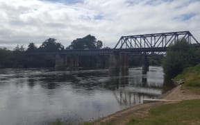 Ngaruawahia's rail bridge.