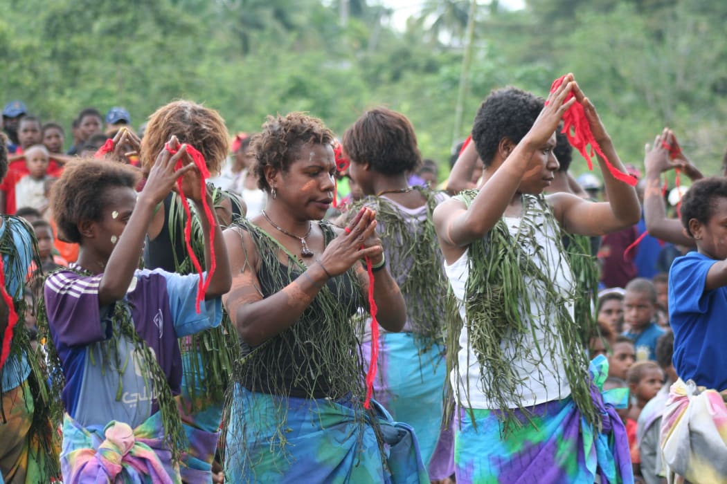 Traditional dancers in East Sepik, Papua New Guinea.