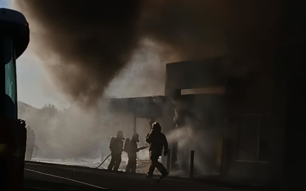 Pictures from fire at Pakuranga McDonald's