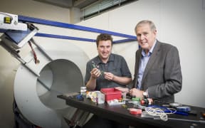 Professor Anthony Butler (left) and his father Professor Phil Butler have built the MARS spectral (colour) CT scanner, and demonstrated that the colour information can give novel functional information and novel molecular information.