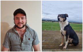 Josh Tosh and his working dog Trix