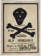 Label for a bottle of ‘Old Hokonui’ moonshine whiskey (c.1940s)