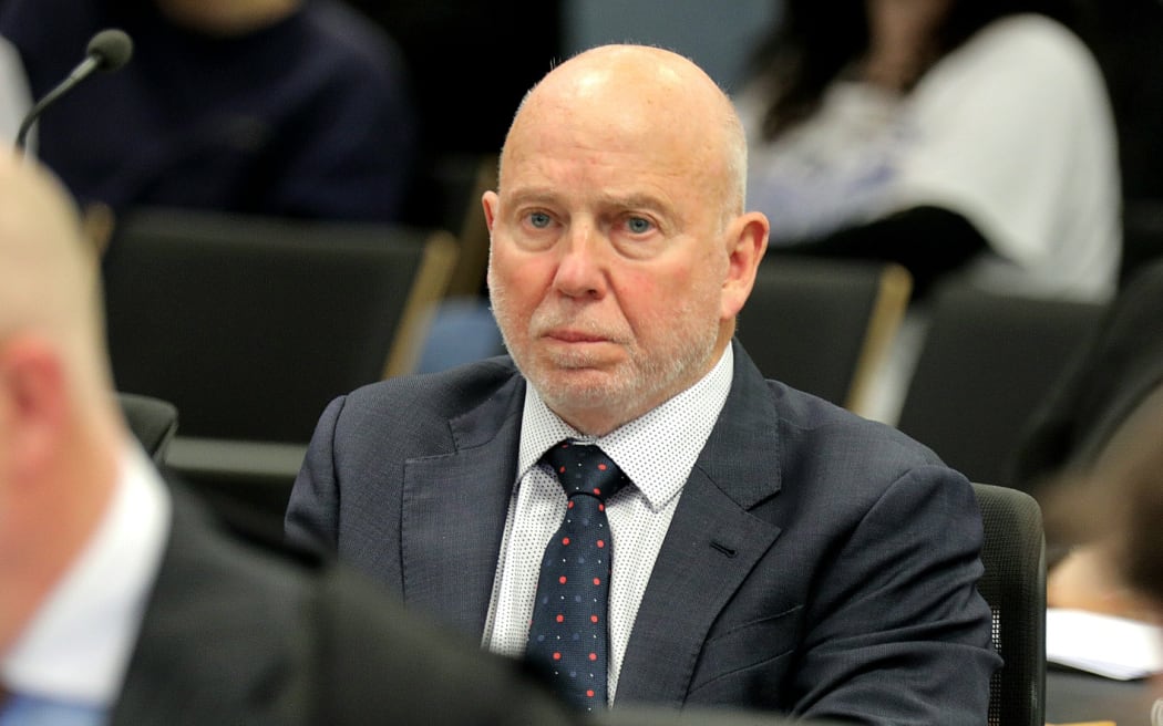 Philip Polkinghorne at day 1 of his trial for the murder of his wife at the High Court at Auckland.