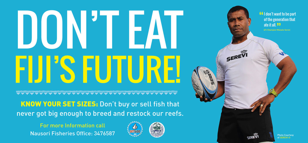 Fiji fish size limit poster