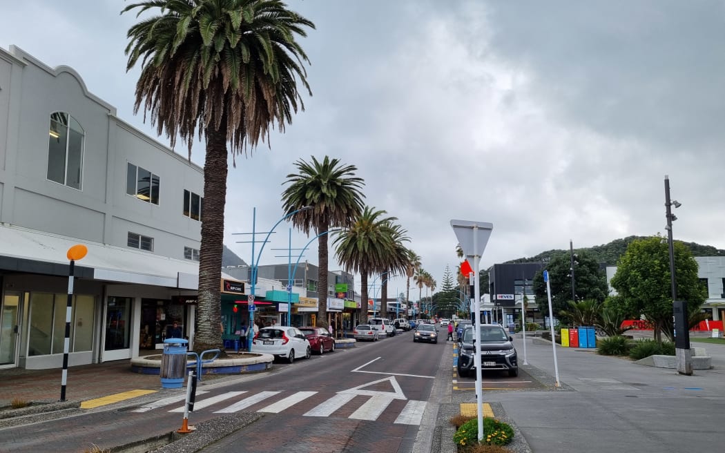 The main shopping street of the Mount.