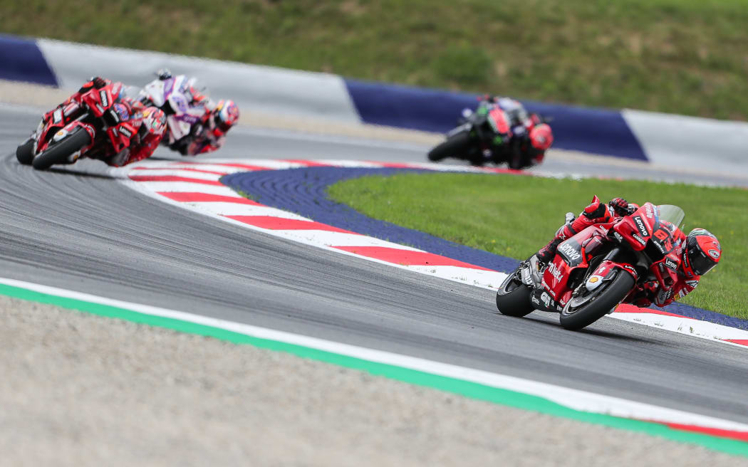 Ducati rider Francesco Bagnaia during the Austrian Grand Prix.