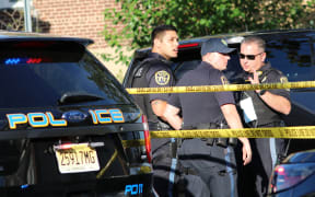 NEW YORK, USA - AUGUST 13: A view from the round of the house of Salman Rushdie attack suspect 24-year-old Hadi Matar, as FBI members and local police forces are being carried out search, in Fairview, New Jersey, United States on August 13, 2022. The suspect, who attacked author Salman Rushdie on stage in New York state, was taken into custody, New York State Police said on Friday. Author Salman Rushdie, 75, whose works have prompted death threats, was attacked on stage in New York state on Friday ahead of a lecture he was about to present. Islam Dogru / Anadolu Agency (Photo by Islam Dogru / ANADOLU AGENCY / Anadolu Agency via AFP)