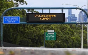 Usually busy streets and highways were empty Friday morning as the cyclone drew ever-closer.
