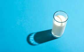 Glass of milk.