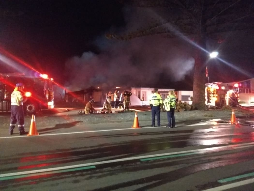 A fire in Napier.