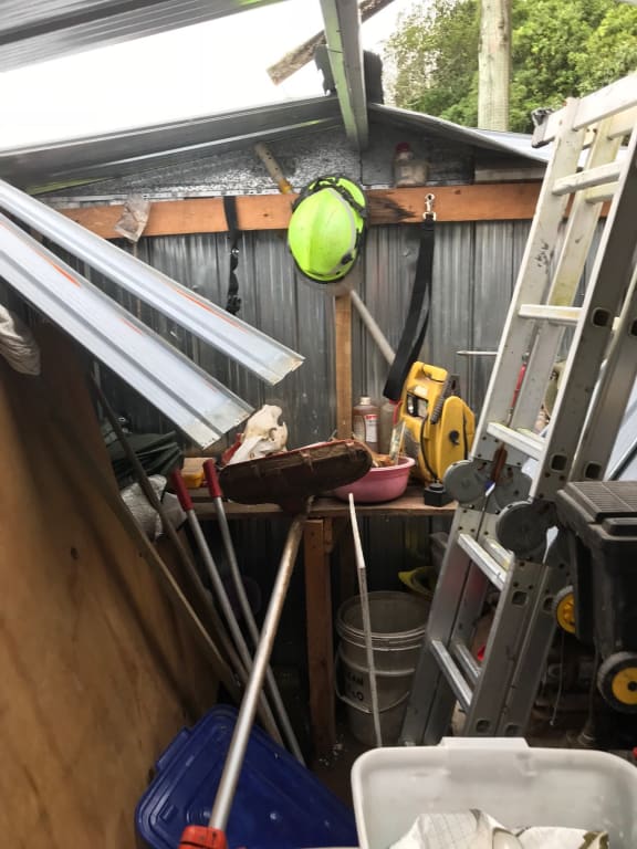 Destruction from storm Fehi on the West Coast.