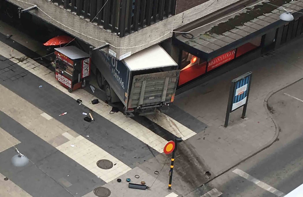 Three people were killed and eight injured when a truck crashed into department store Ahlens on Drottninggatan, in central Stockholm.