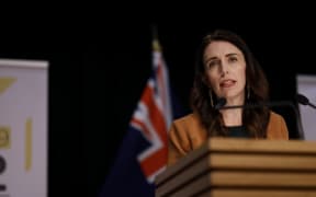 Prime Minister Jacinda Ardern announcing the move to Covid-19 alert level 1 on 8 June, 2020.