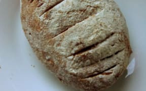 Māori bread. A loaf of rewena bread, made with Kowiniwini potatoes.