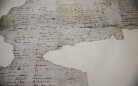 The Treaty of Waitangi. He Tohu, a new permanent exhibition of three iconic constitutional documents that shape Aotearoa New Zealand. Treaty of Waitangi, Declaration of Independence and Women's Suffrage Petition.