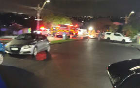 Scene after crash after police pursuit in in New Windsor, Auckland