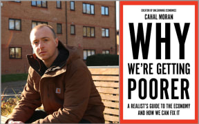 Image of Cahal Moran and his book cover.