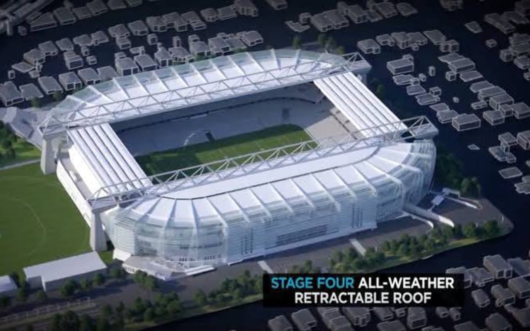 The future of Eden Park if a refurb is granted.