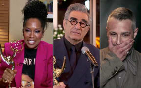 US actress Regina King, Canadian actor Eugene Levy, and actor Jeremy Strong.
