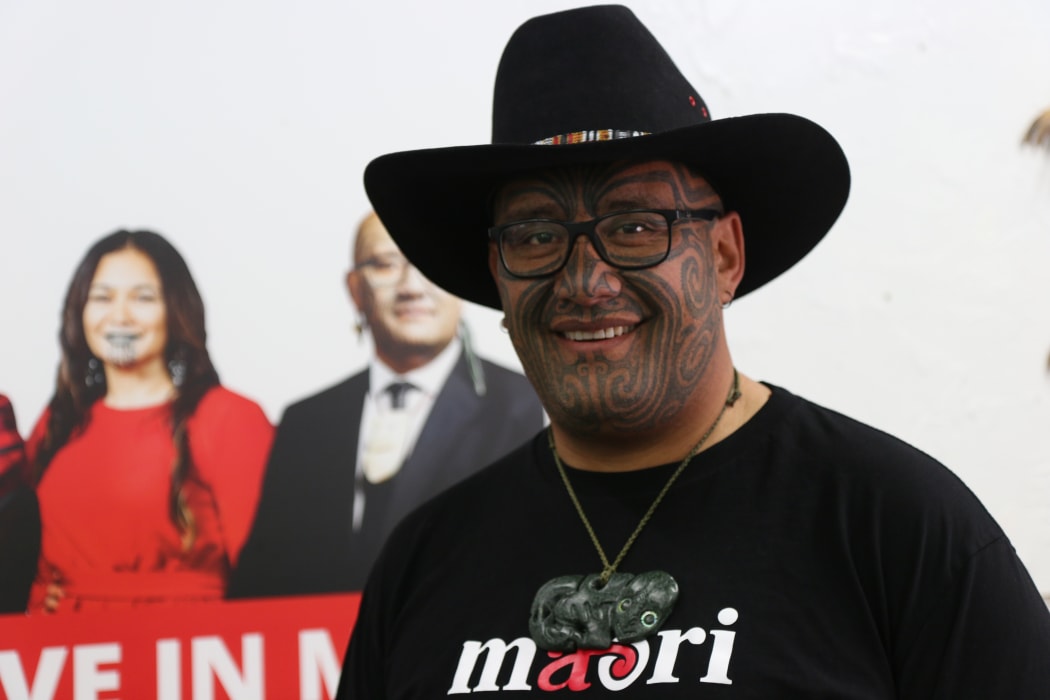 Rawiri Waititi at the Māori Party headquarters in Rotorua.