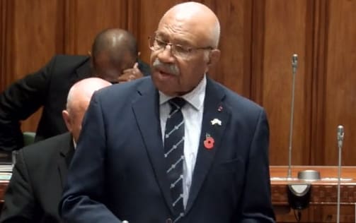 Opposition Leader Sitiveni Rabuka.