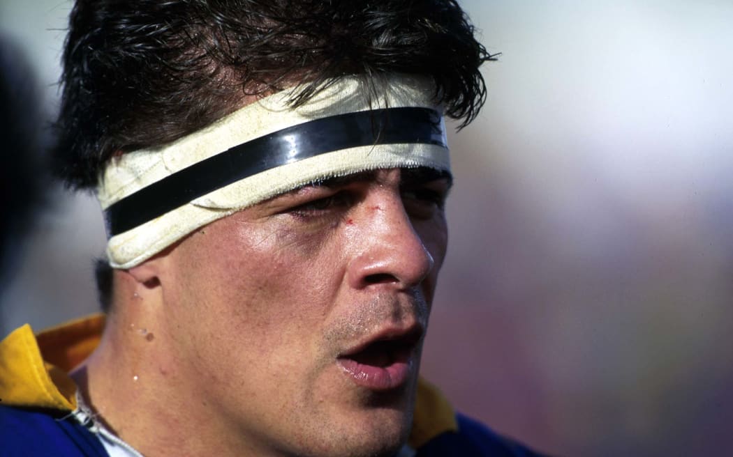 Arran Pene, Otago v Auckland. Otago NPC, Rugby Union, 1995. PHOTOSPORT