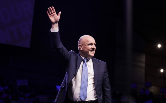 National Party leader Christopher Luxon at the party's launch of its 2023 election campaign.