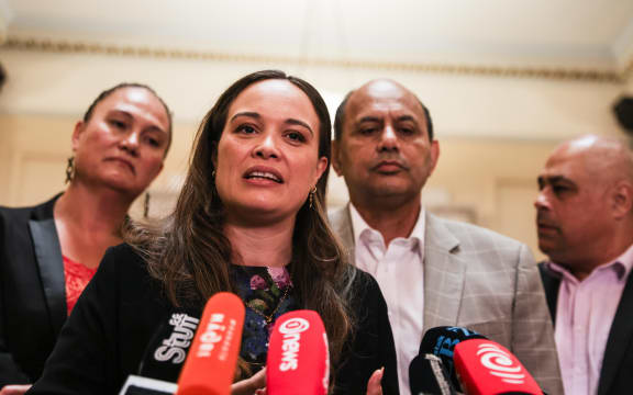 Carmel Sepuloni, Peenie Henare and Willie Jackson.