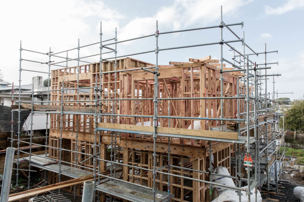 Construction in an East Auckland suburb