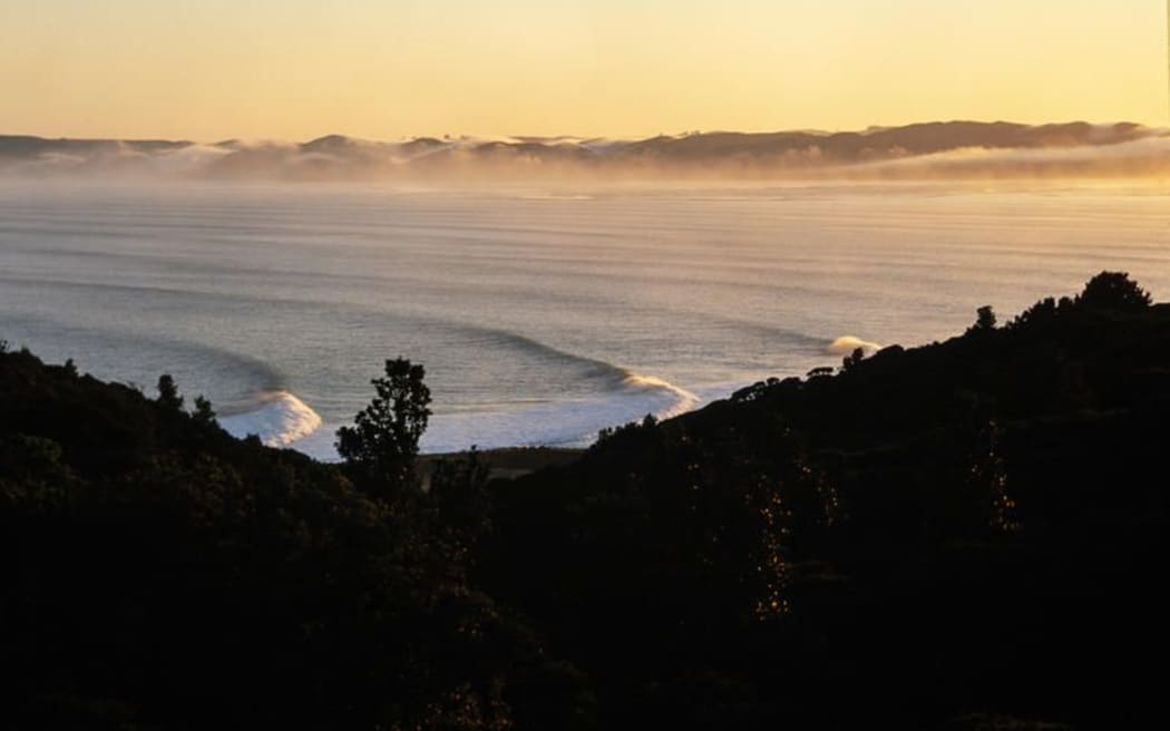 A shot of Raglan's break from the book Surf Dreams. ONLY USE IF RELATED TO BOOK.