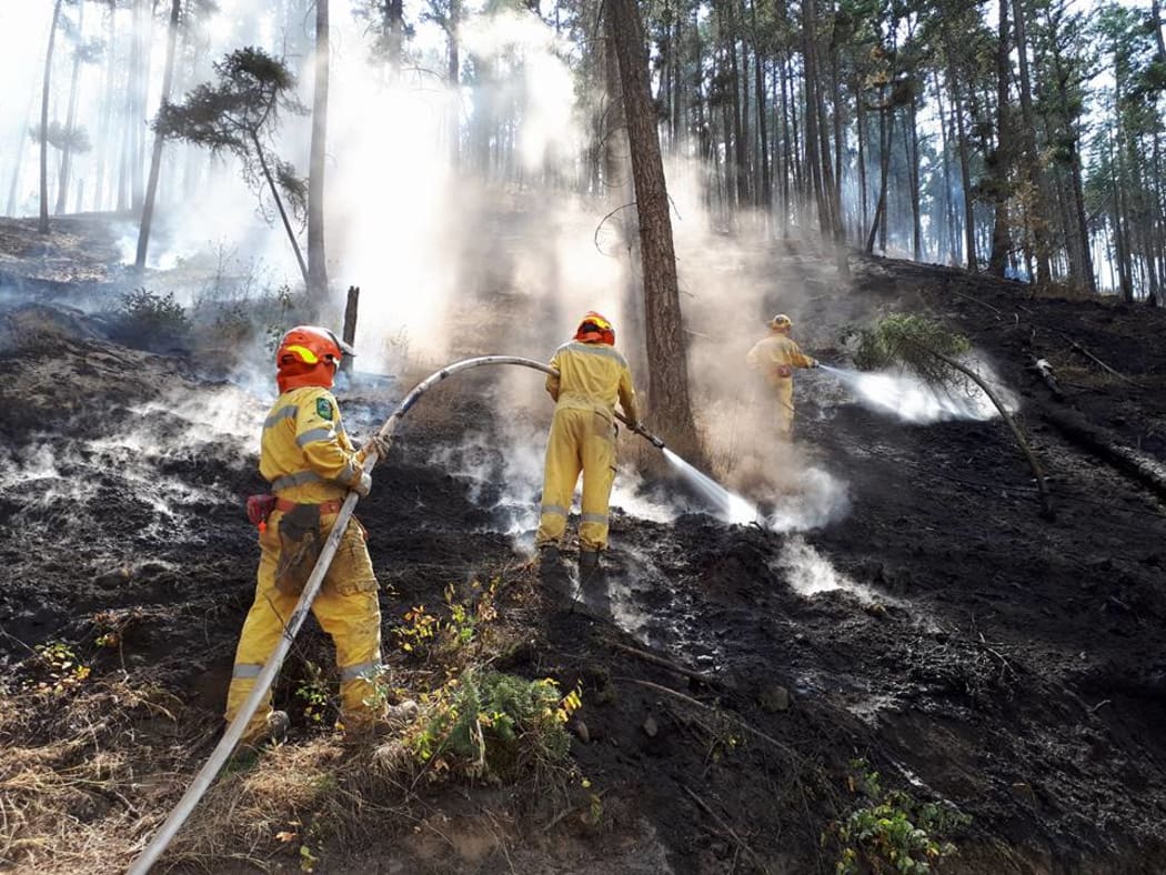 New Zealand firefighters helping douse hot spots in British Columbia.