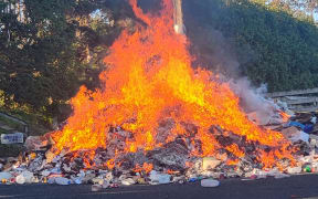 Rubbish fire