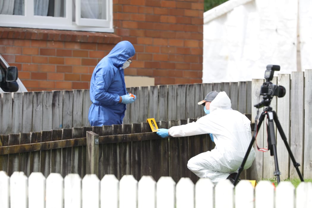Police investigating at Yates Road, Māngere, where there was a shooting on 3 November.