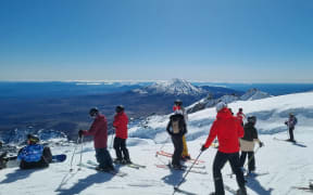 Skiers have flocked to the Whakapapa slopes.