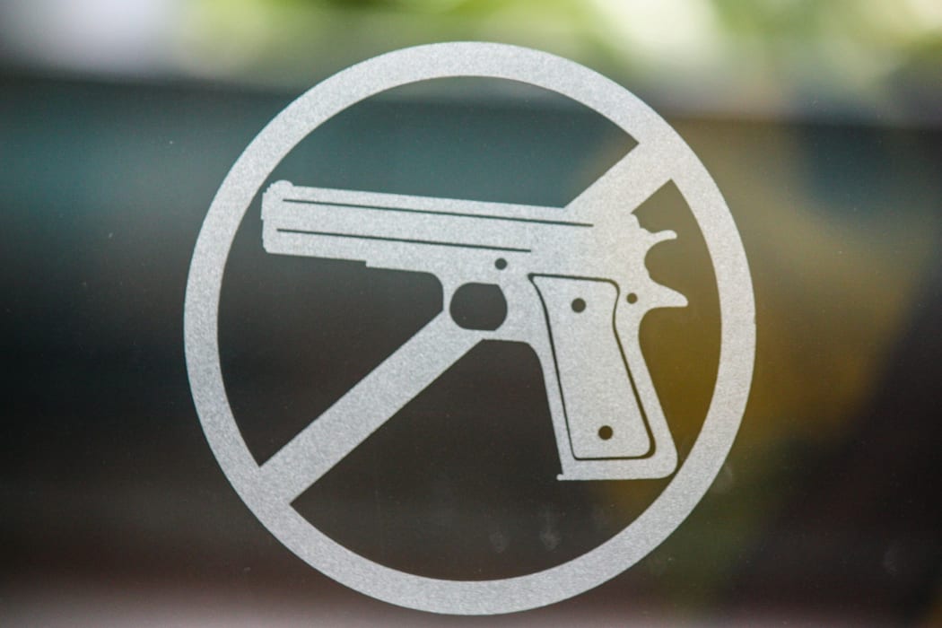 No guns.
