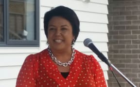 Paula Bennett at the opening of a new social housing development in Glen Eden.