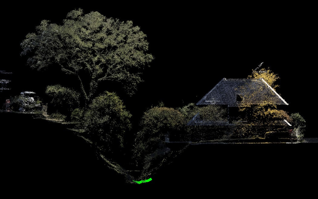 Lidar imagery showing precision of the technology.