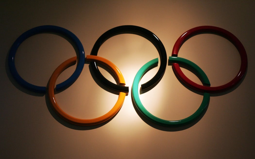 The five Olympic rings are displayed at the New Zealand Sports Hall of Fame in Dunedin. 



290906