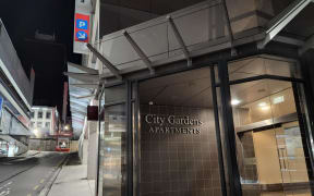 City Gardens Apartments on the corner of Albert Street and Durham Street West, in Auckland, on 18 April 2024.