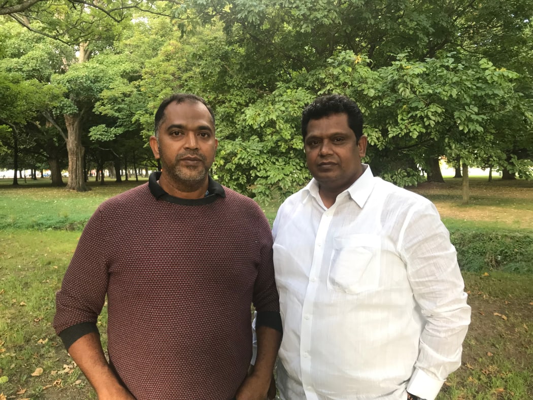 Ahmed Iqbal Jahangir's brothers Mohammed Janveer Jahangir (left) and Mohammed Khursheed Jahangir.