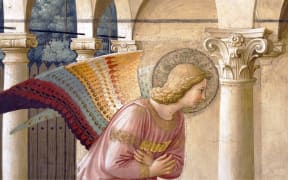 Fra Angelico, The Annunciation, c. 1438-45, fresco, 230 x 321 cm (Convent of San Marco, Florence). https://www.flickr.com/photos/profzucker/51181246948/in/photostream/