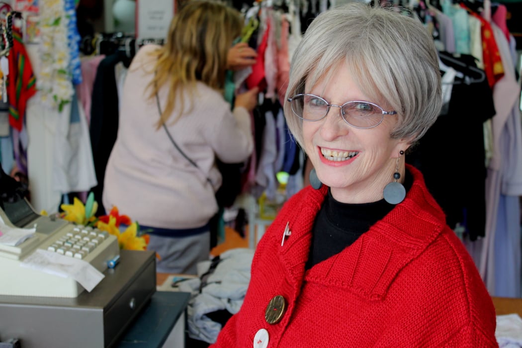 Whitianga op shop volunteer Sandra Robinson