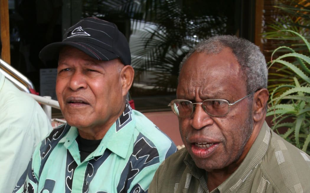 Rex Rumakiek (left) has been appointed Acting Chairman of the West Papua National Coalition for Liberation, succeeding the late Dr John Otto Ondawame (right).