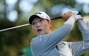 Danny Lee during the 2nd round of the Masters, 2016.