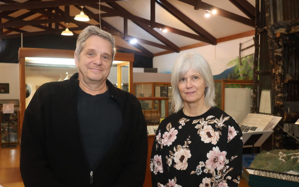 Golden Bay Museum chair Frank Susko and services manager Karen Johnson welcomed the possibility of having the wharewaka next door.