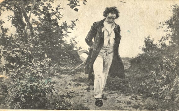 Beethoven walking in nature