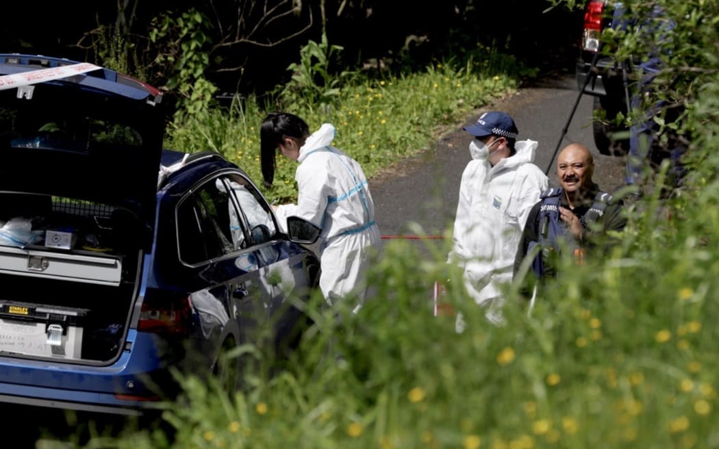 Police at scene where Mei Han Chong's body was found